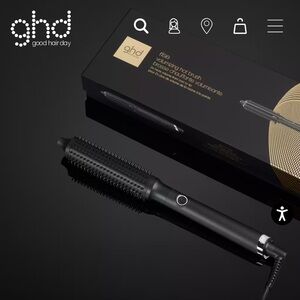ghd Rise Hot Brush - Elegant Black
